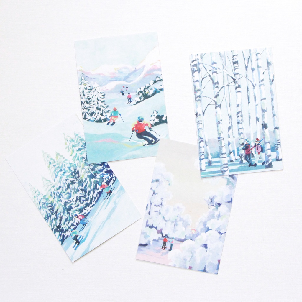 【ポストカード4枚セット】Winter Magic