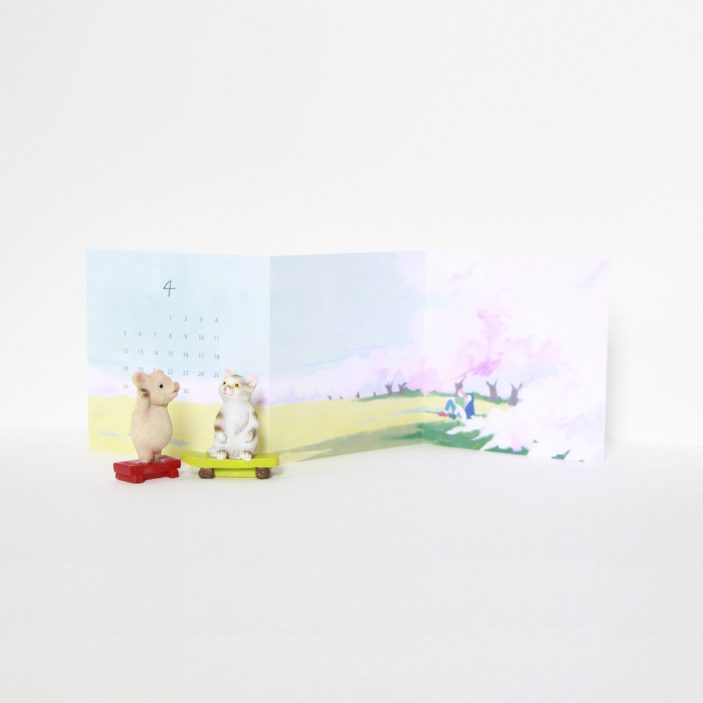 【壁掛け/卓上にもなる】【2026カレンダー】NAE WORKSカレンダー