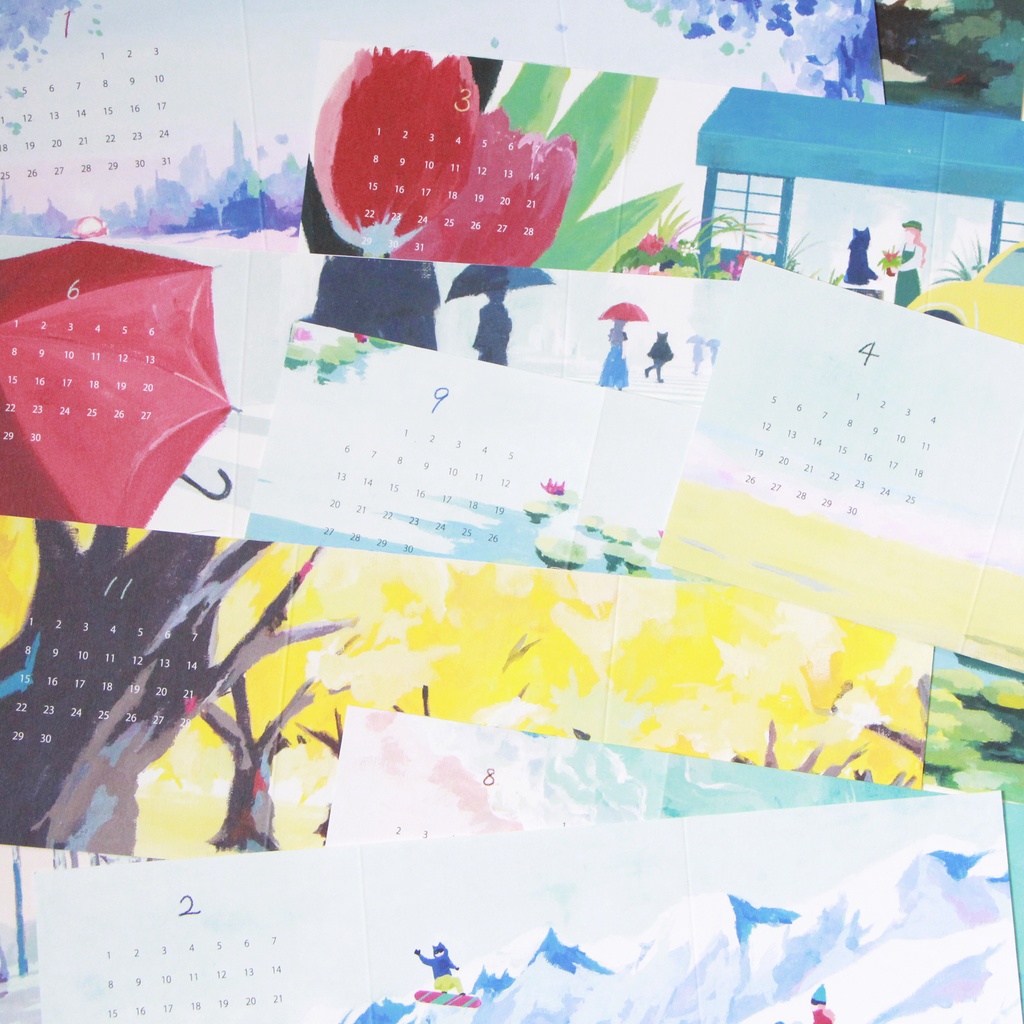 【壁掛け/卓上にもなる】【2026カレンダー】NAE WORKSカレンダー