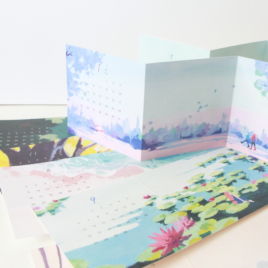 【壁掛け/卓上にもなる】【2026カレンダー】NAE WORKSカレンダー