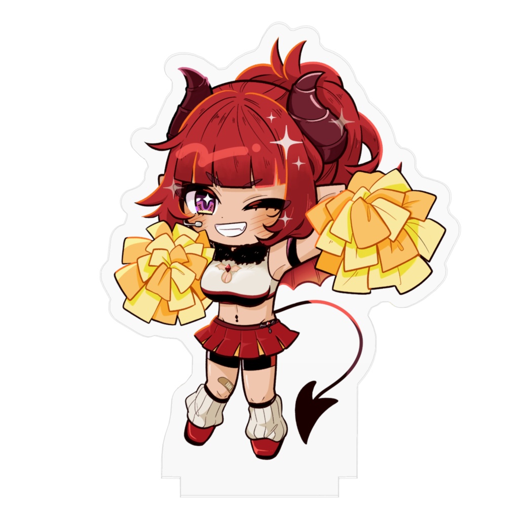 旺閻サポSDキャラ①アクリルスタンド(70×70mm)