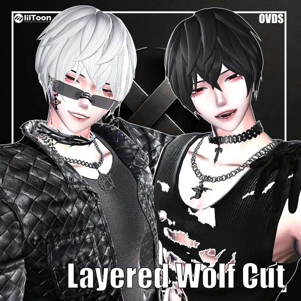 [VRC Hair] Layered Wolf Cut [MA supported]
