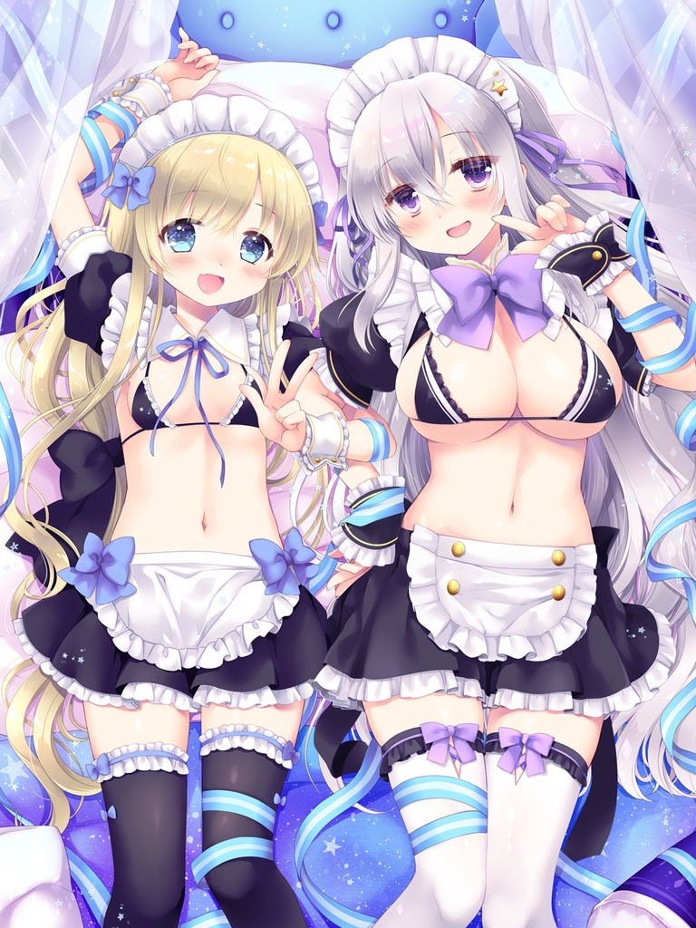 冬でも陽気なビキニメイドとあったまる大判ブランケット