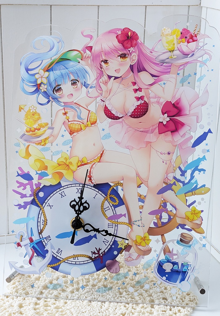 合同サマーアクリルクロック