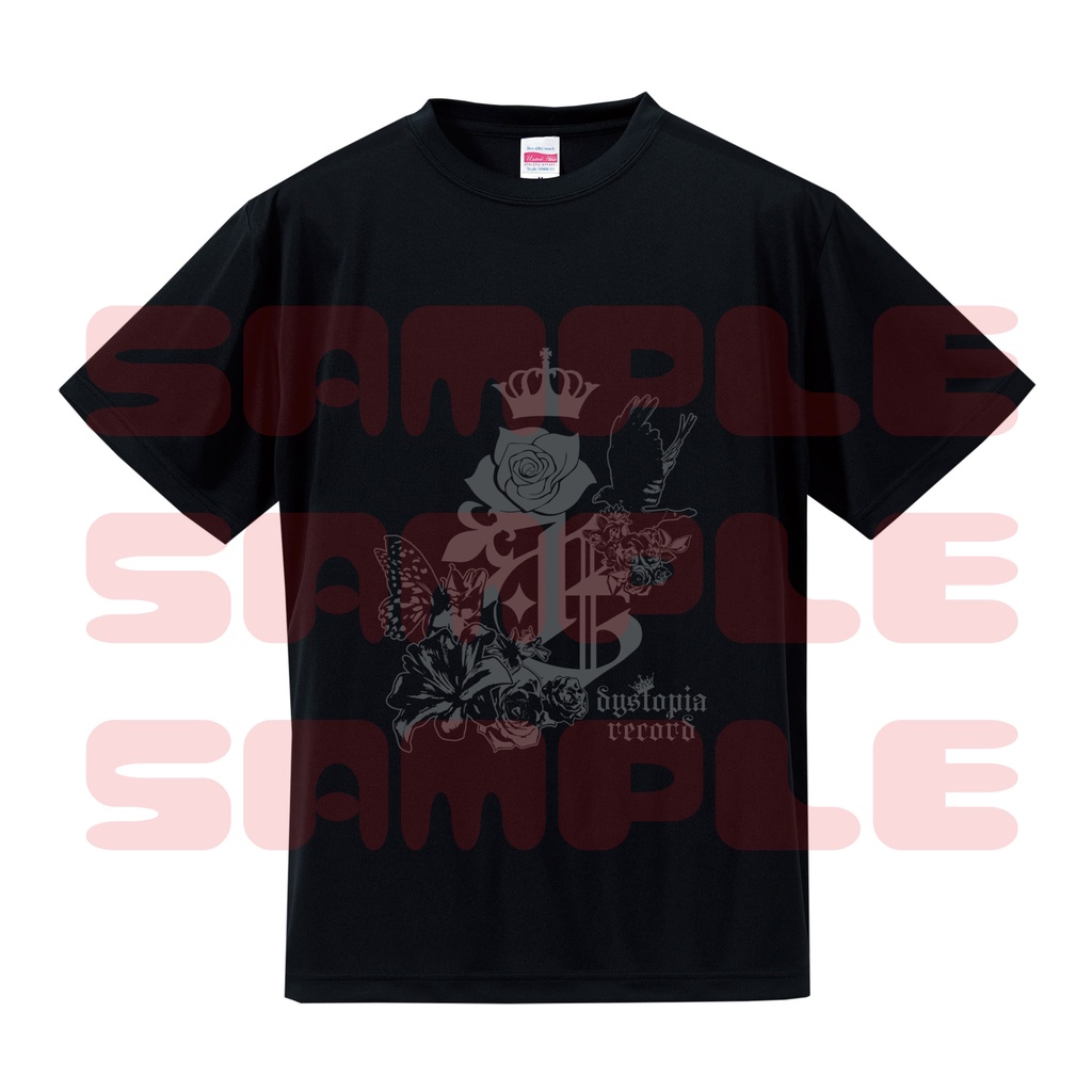 「ドライシルキータッチTシャツ」（ブラック）