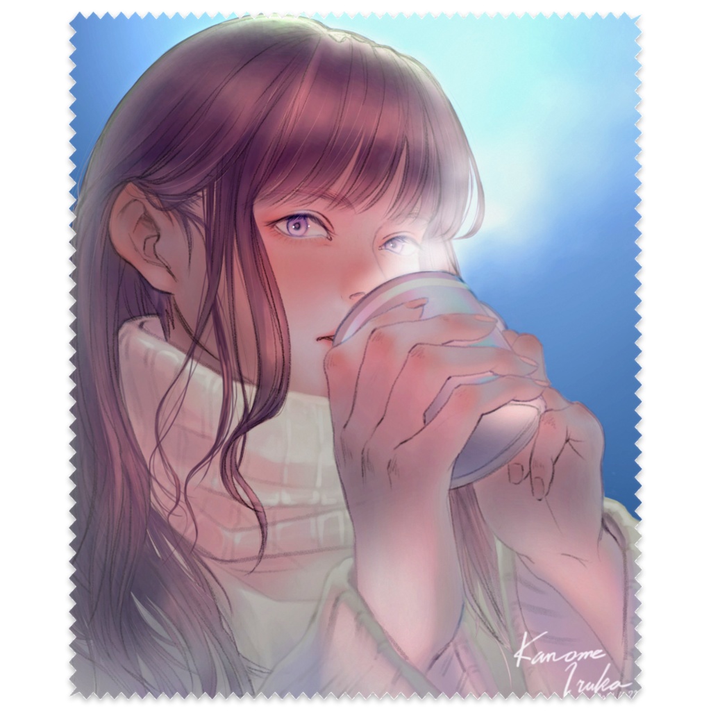 『あたたかな一杯を』メガネ拭き