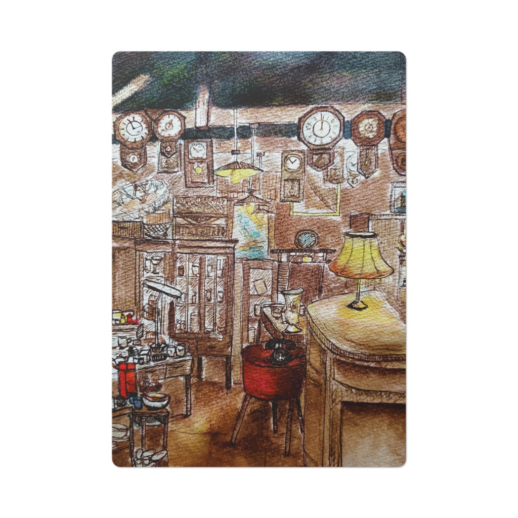 振り子時計の雑貨店　下敷き