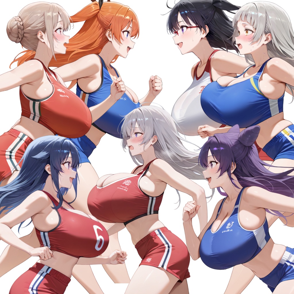 【立ち絵】陸上女子 ランニングver