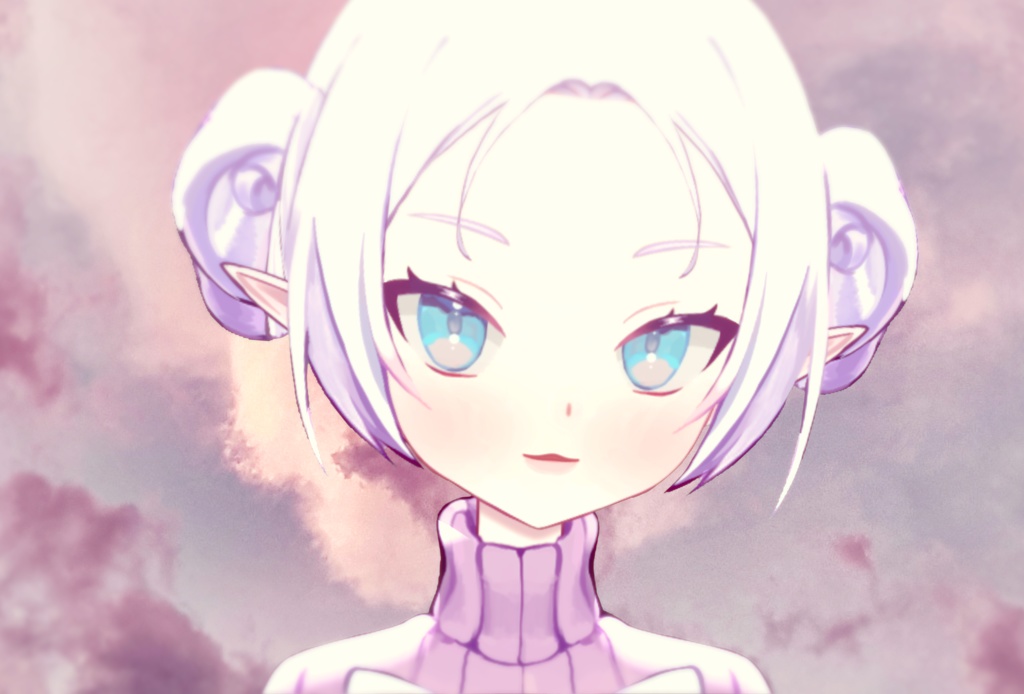 【限定1点】【VTS対応】 Live 2D Vtuber model- Snow angel