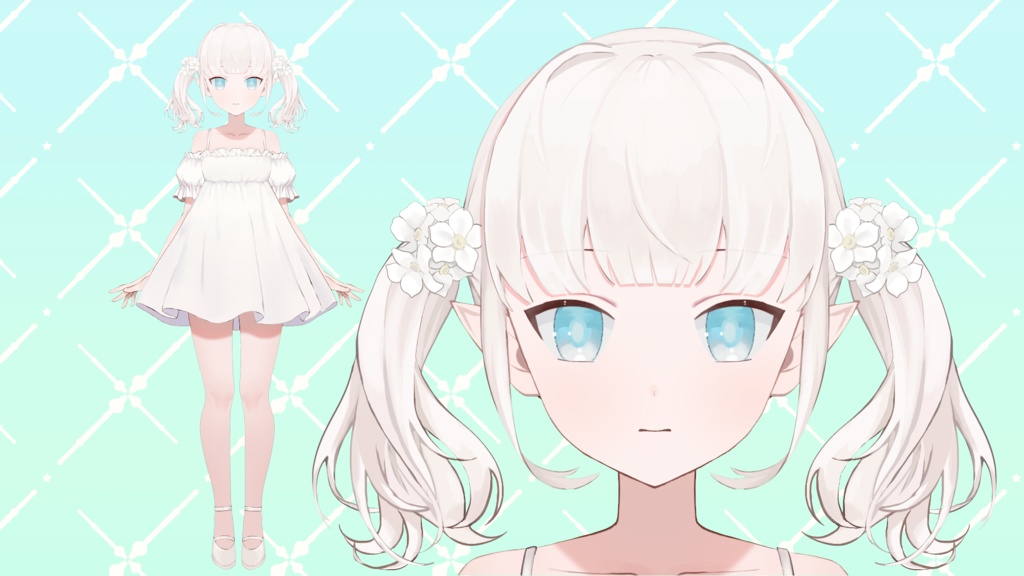 【汎用モデル】【VTS】【Live2D Model】Myosotis (Forget-me-not)