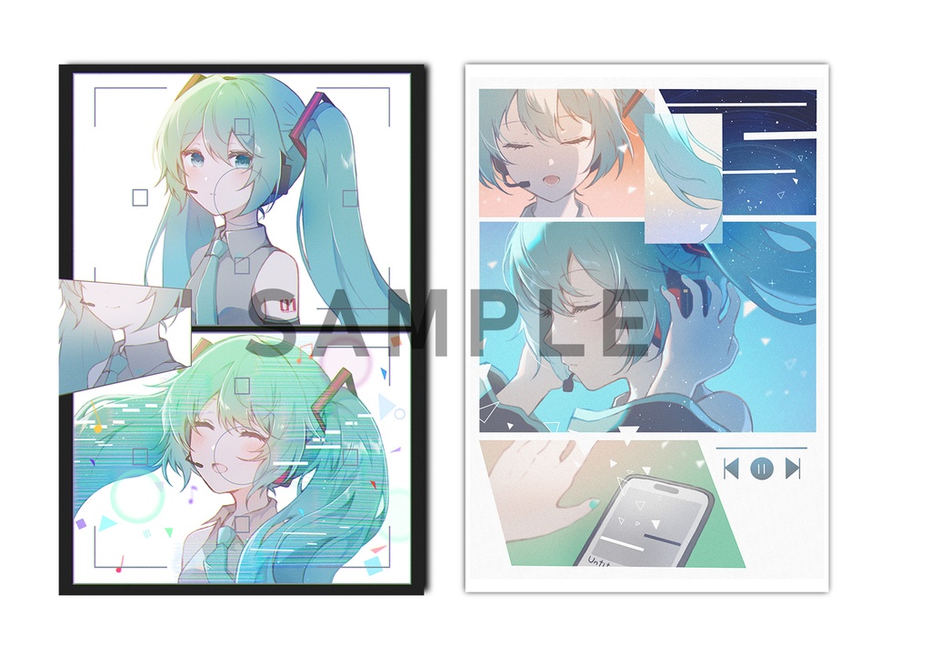 C107 初音ミクイラスト本 「planisphere」(ポストカード4枚付)