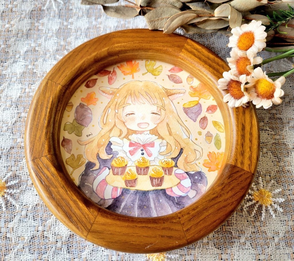 額装作品『ほくほくスイートポテトはいかが』