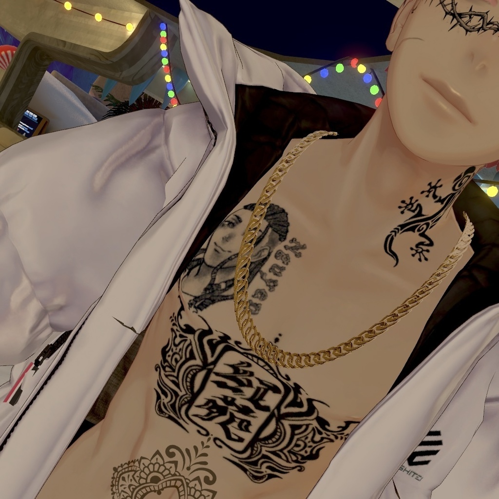 【Free】グエンくんタトゥー風テクスチャ