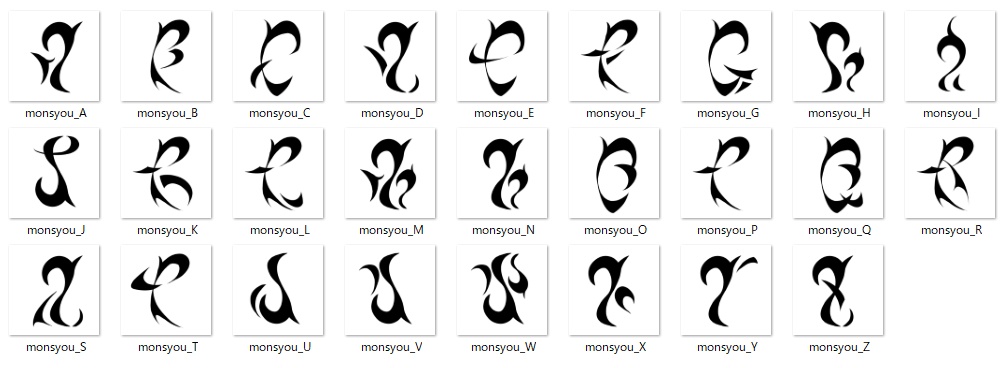 【無料】シンプルめな紋章シリーズ