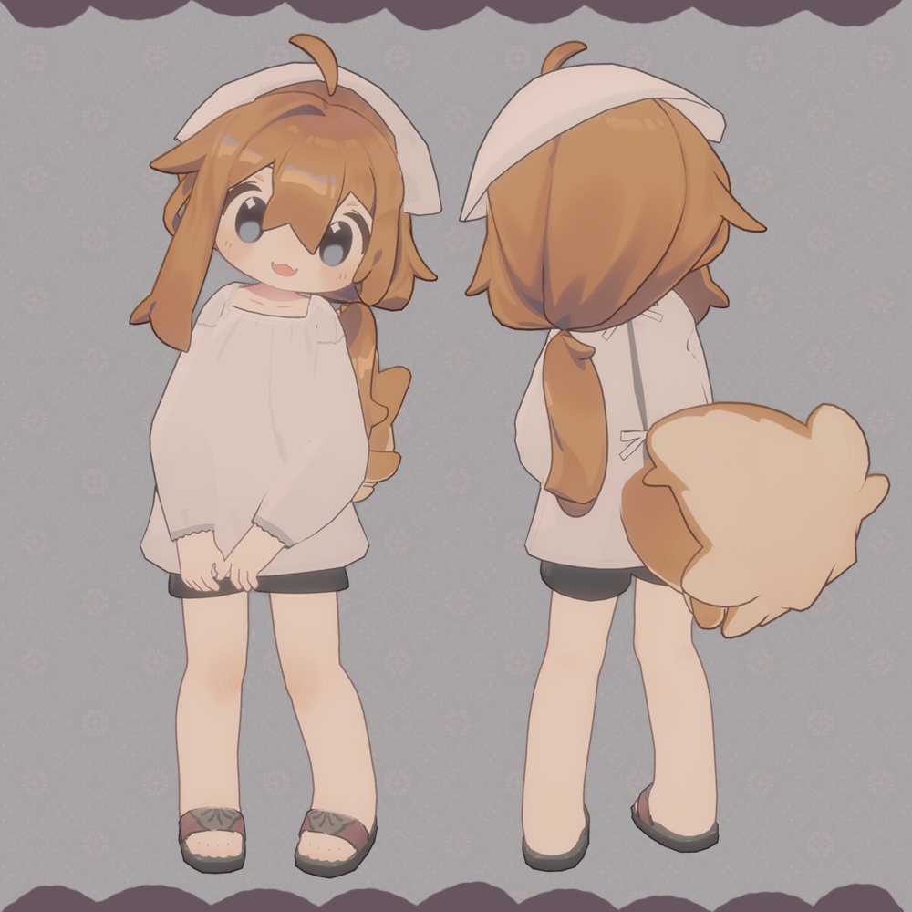 Morning Nepenthes【まめふれんず・うささき・みなほし対応服】割烹着