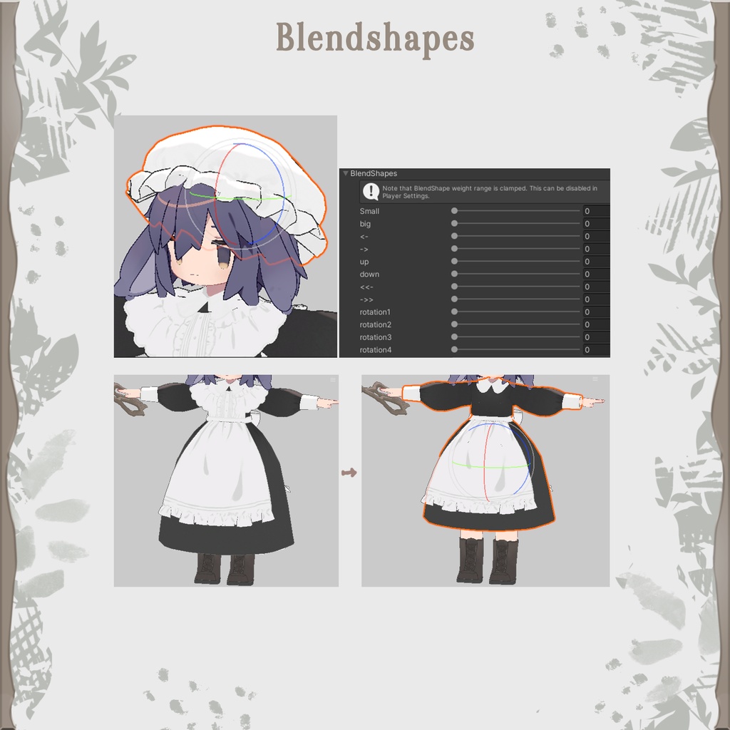 Garden Maid【まめふれんず・うささき・みなほし対応服】