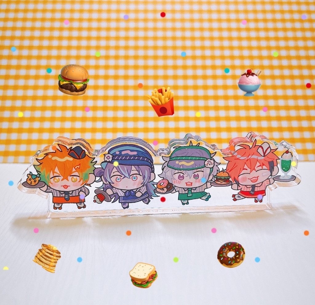 バイト組🍔アクブロ+ステッカーセット