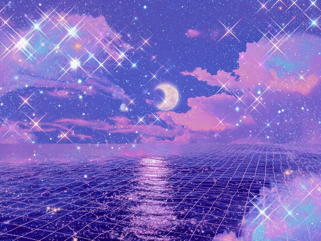 レトロ懐かしいアニメ風のかわいい背景