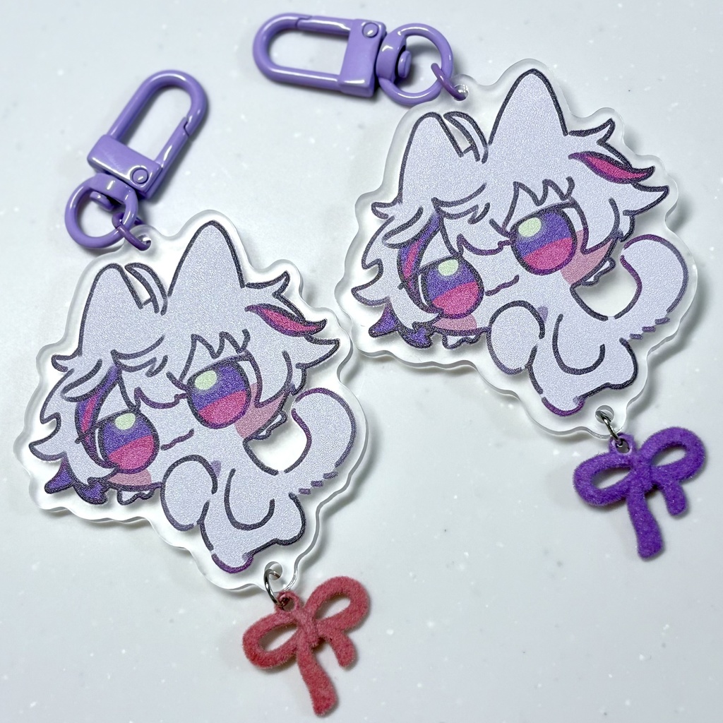 ぷわみにゃとアクリルキーホルダー
