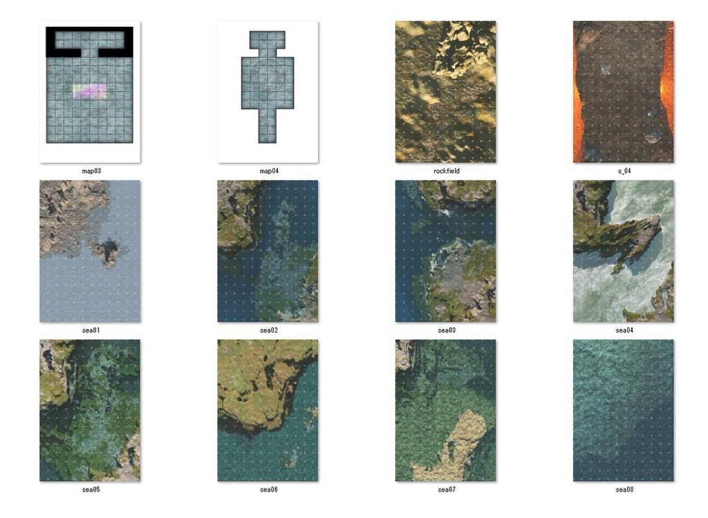 たくさん!TRPG用マップ37枚