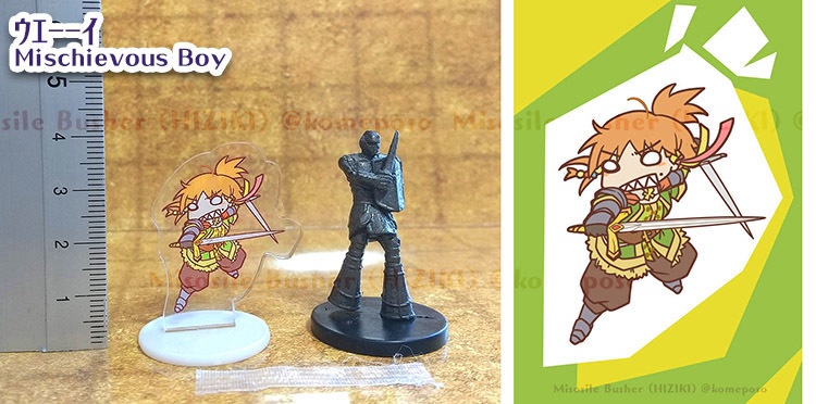 【立ち絵つき!】アクリルミニチュア TRPGのコマ、ゲームチップ等にも【立ち絵商用利用可】