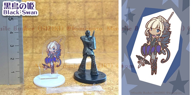 【立ち絵つき!】アクリルミニチュア TRPGのコマ、ゲームチップ等にも【立ち絵商用利用可】