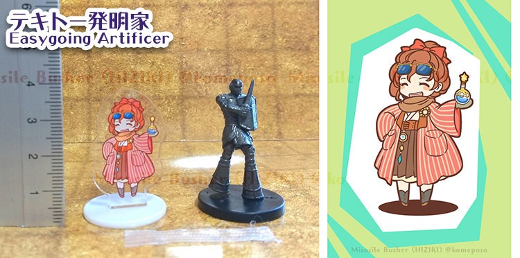 【立ち絵つき!】アクリルミニチュア TRPGのコマ、ゲームチップ等にも【立ち絵商用利用可】