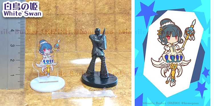 【立ち絵つき!】アクリルミニチュア TRPGのコマ、ゲームチップ等にも【立ち絵商用利用可】