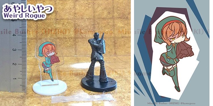 【立ち絵つき!】アクリルミニチュア TRPGのコマ、ゲームチップ等にも【立ち絵商用利用可】