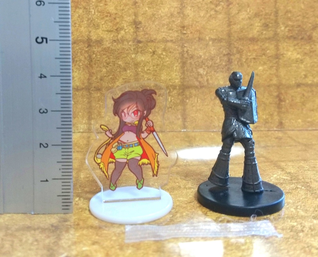 キュート!アクリルミニチュア! TRPGのコマ、ゲームチップ等にも【※立ち絵なし】