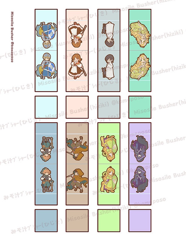 *無料あり*ハーフリングの神様たち!ぺーパーミニチュア&立ち絵イラスト