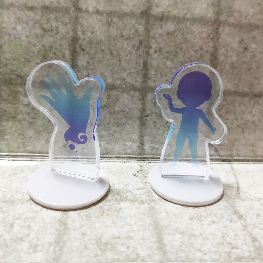 アクリルミニチュア~メイジハンドと不可視の人☆.。o TRPGのコマ、ゲームチップ等にも