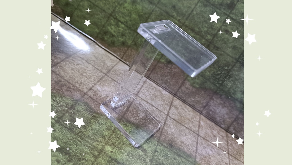 アクリル製ミニチュアのお立ち台 Ver.2!!