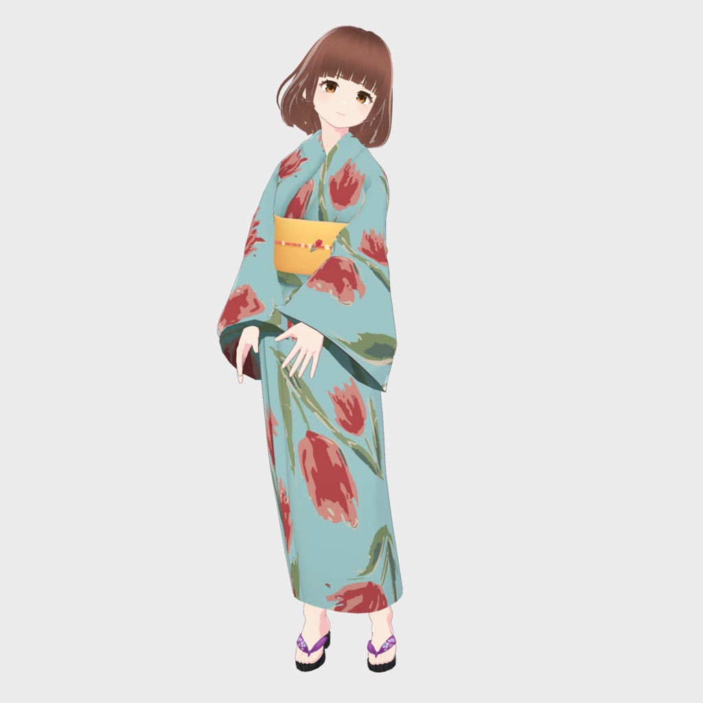 【VRoid正式版】チューリップ浴衣/F i.n.t