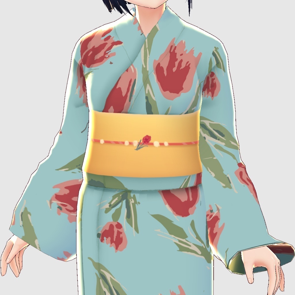 【VRoid正式版】チューリップ浴衣/F i.n.t