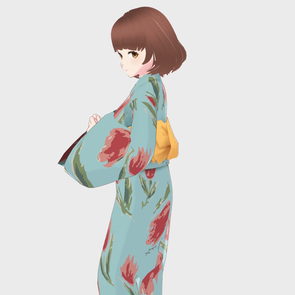 【VRoid正式版】チューリップ浴衣/F i.n.t