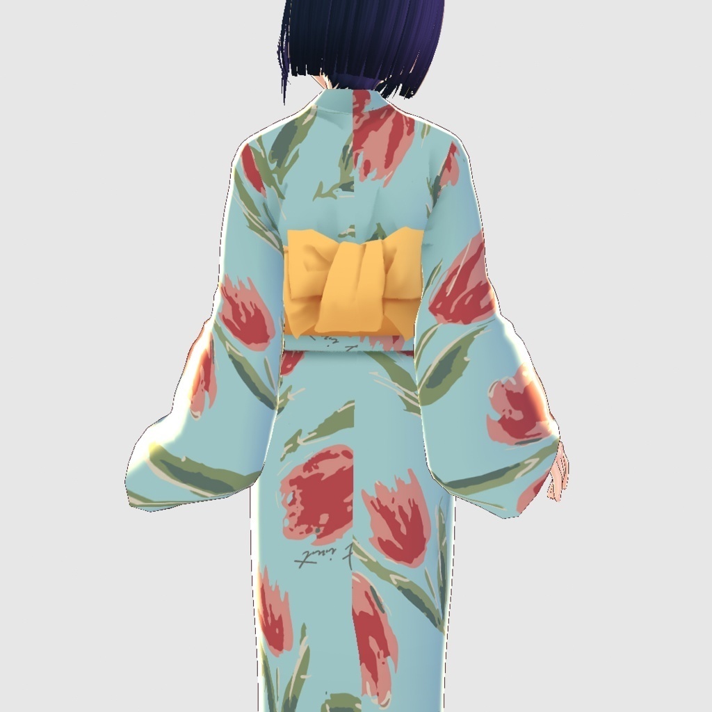 【VRoid正式版】チューリップ浴衣/F i.n.t