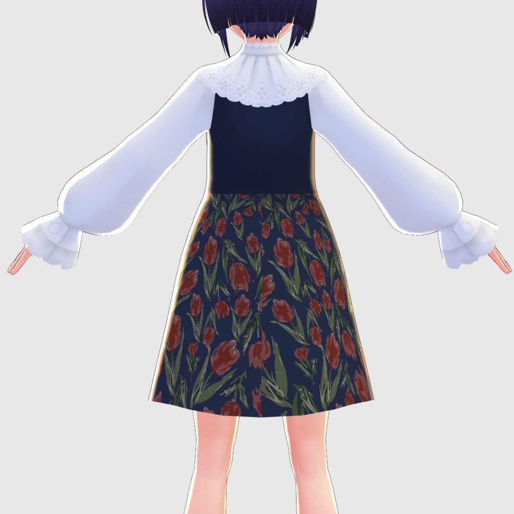 【正式版VRoid対応】チューリップワンピースセット/F i.n.t