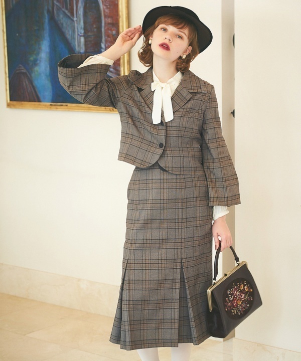 【VRoid】チェック柄セットアップ2色セット/an another angelus