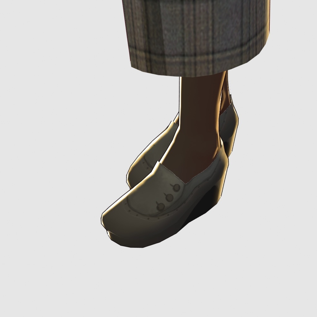 【VRoid】チェック柄セットアップ2色セット/an another angelus