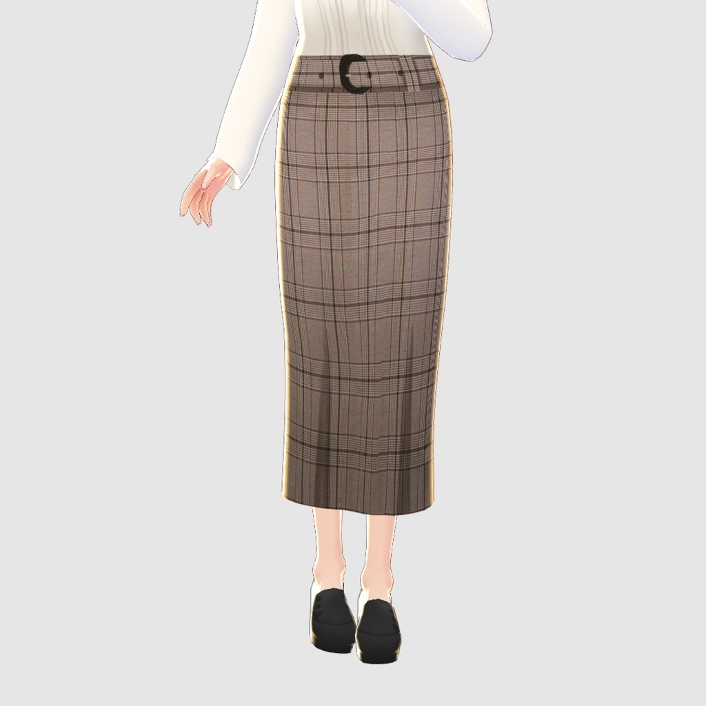 【VRoid】チェック柄セットアップ2色セット/an another angelus