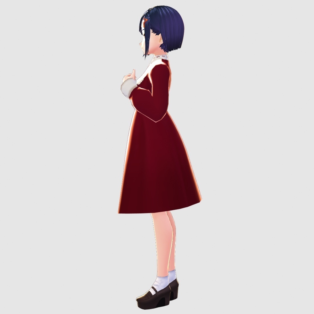 【VRoid】絵画風ヨーク刺繍ワンピース2色セット /F i.n.t