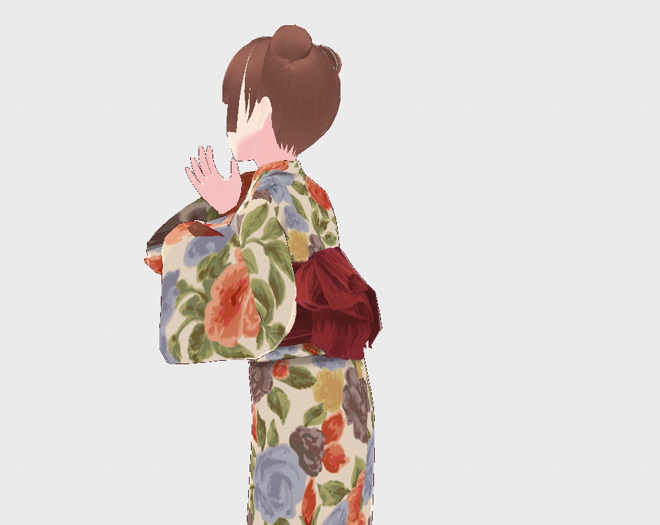 【VRoid正式版】ガーデンフラワー浴衣-MIX-/an3