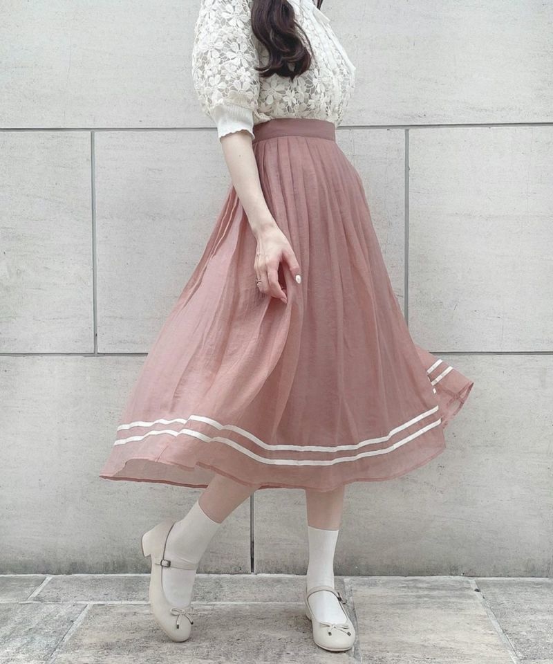 【VRoid正式版】ライン使いシアータックスカート コーデ 3色セット / F i.n.t