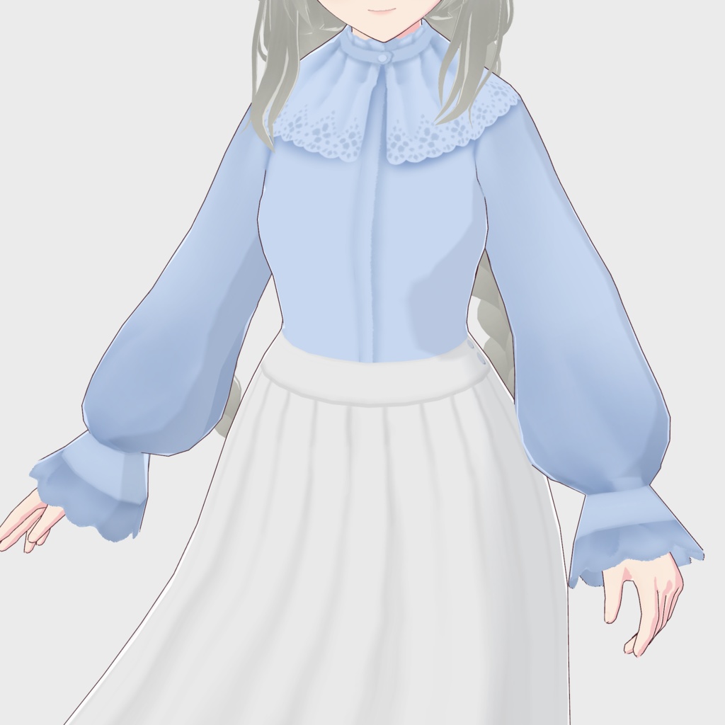 【VRoid正式版】ライン使いシアータックスカート コーデ 3色セット / F i.n.t