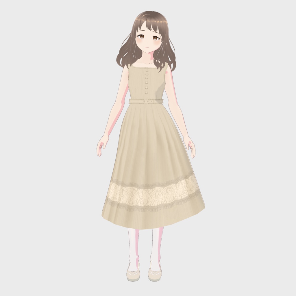 【VRoid正式版】レースジャケット付きワンピース / an another angelus F i.n.t