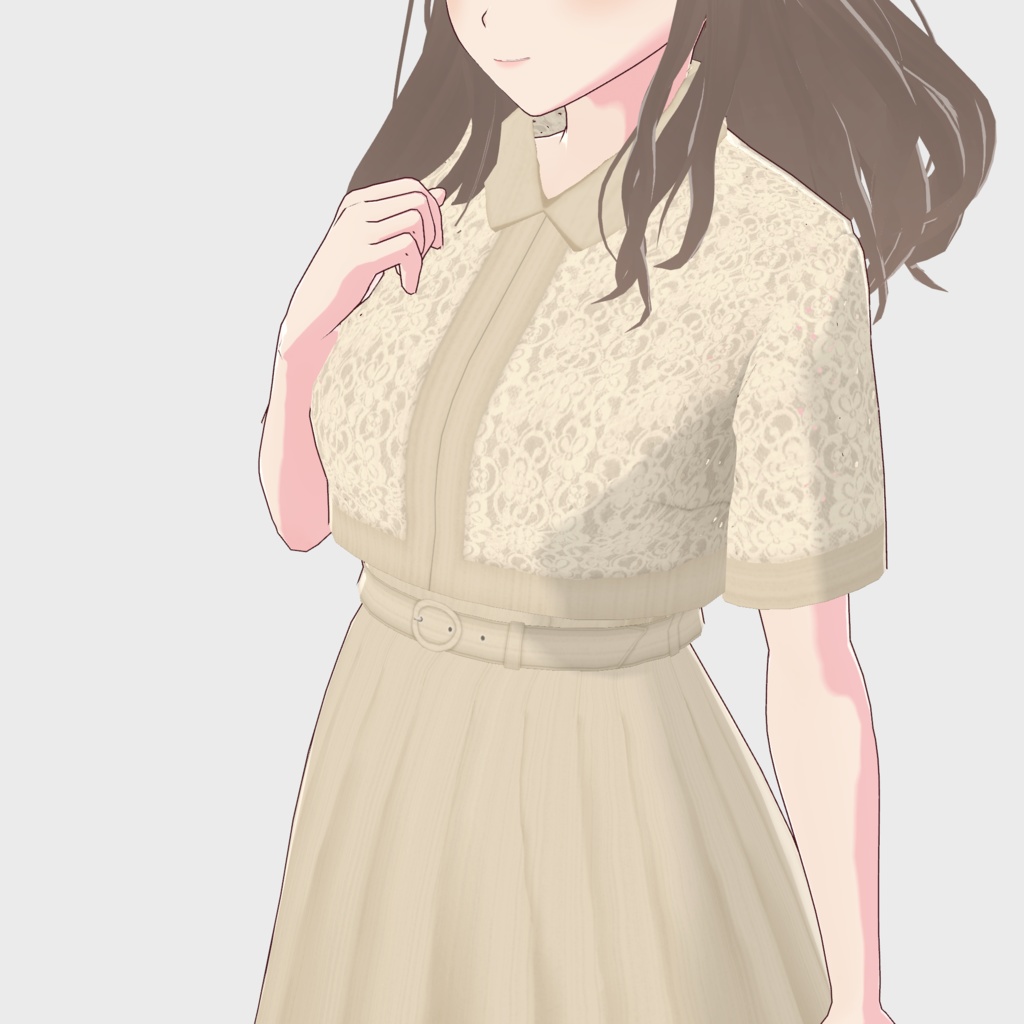 【VRoid正式版】レースジャケット付きワンピース / an another angelus F i.n.t