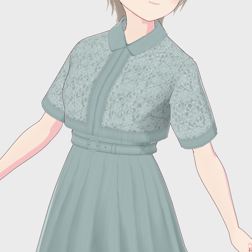 【VRoid正式版】レースジャケット付きワンピース / an another angelus F i.n.t