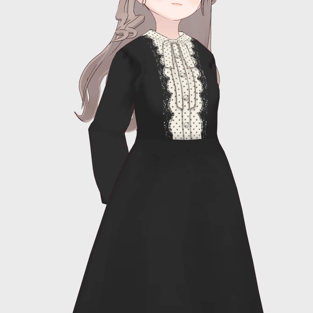 【VRoid正式版】ドットヨークボウタイワンピース 3色セット