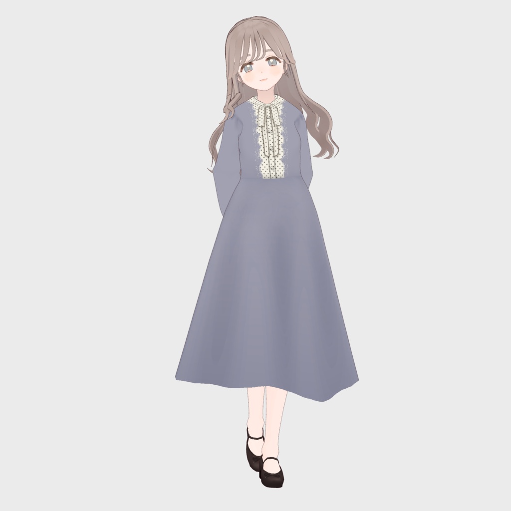 【VRoid正式版】ドットヨークボウタイワンピース 3色セット